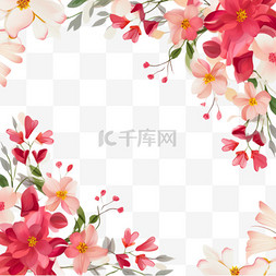 模板花朵图片_春季销售模板与美丽的花朵。横幅