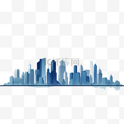 平地图片_城市天际线概念插图