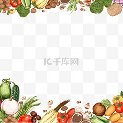 食品背景图片_手绘素描健康食品背景