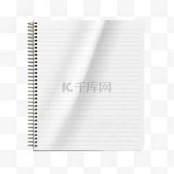 空白笔记图片_逼真的纸笔记本笔记本衬里和正方