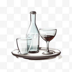 玻璃碗图片_干净餐具的逼真设计理念与一叠白