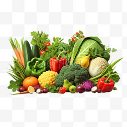 精选蔬菜和水果