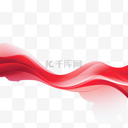 红色抽象背景图片_带有半色调背景的红色波纹