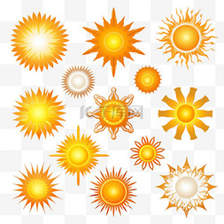种类图标图片_不同种类的太阳图标