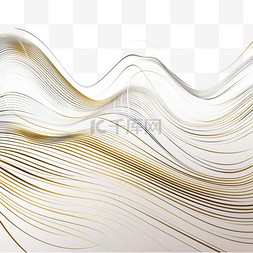 日式海报图片_金色线条的抽象艺术插画在东方风