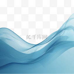 现代蓝色科技背景图片_抽象线条-曲线元素蓝色背景。