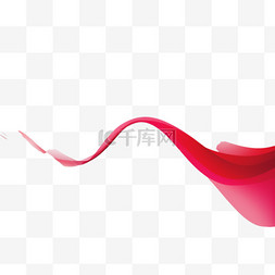 圆形波纹图片_带有半色调背景的红色波纹