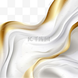 白色和金色波浪背景奢华设计矢量