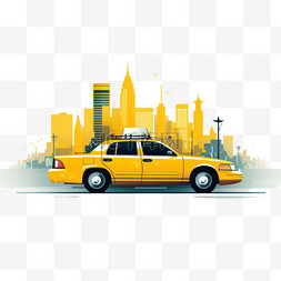 城市背景下的出租车