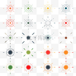 爱心点赞牌图片_十字准线矢量图标