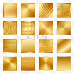 框架矢量图片_金属金色渐变。设计矢量正方形金