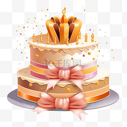 生日派对图片_精致的生日蛋糕，配上馅料