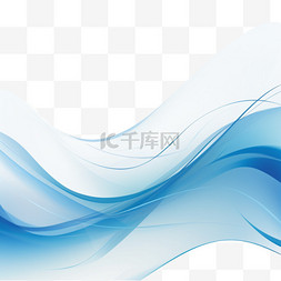 文字边框蓝白图片_模板的抽象蓝白波背景插图