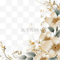 创意印花设计图片_梦幻般的花卉背景