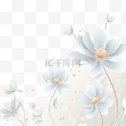创意印花设计图片_梦幻般的花卉背景
