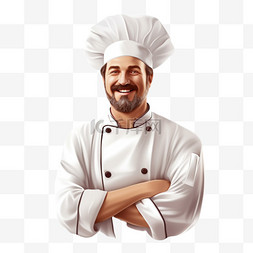 厨师健康图片_厨师白帽系列
