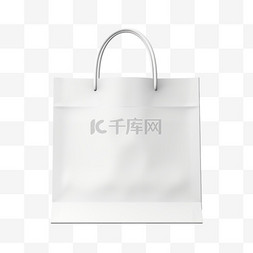 商场广告图片_白色的空购物袋用于广告和品牌推