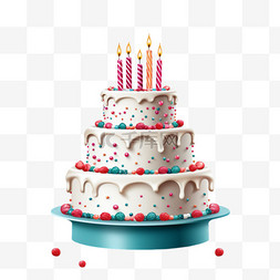 甜饼图片_精致的生日蛋糕，配上馅料