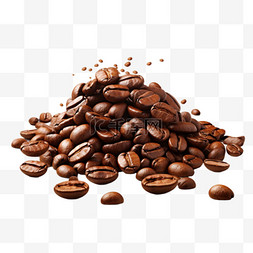 的咖啡豆图片_咖啡豆深色烘焙成堆的咖啡豆为您