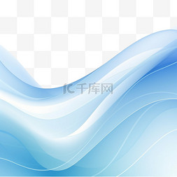 模板的抽象蓝白波背景插图