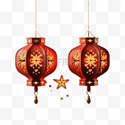 灯笼图片_灯笼红色中国风热烈庆祝过年节日
