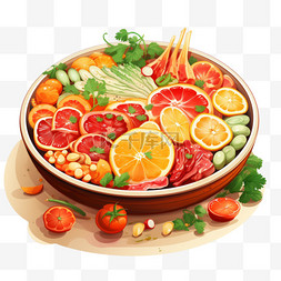 水果沙拉图片_水果沙拉营养丰富烧烤小吃菜品图