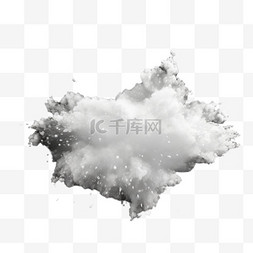 雪花透明背景图片_白色雪花爆炸粒子和雪花在透明的