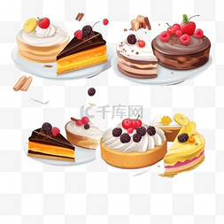 宣传单psd模板图片_甜点蛋糕食品菜单社交媒体横幅张