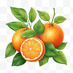 橙子独特口感水果美食面条蛋糕披