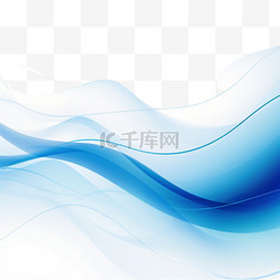蓝色曲线渐变图片_蓝色时尚抽象波浪背景