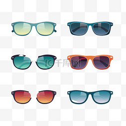 蓝边眼镜图片_现代平面式太阳镜系列