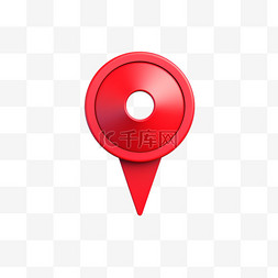 图钉符号表示GPS地图的位置。