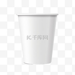 喝咖啡图片_白色隔开的小白纸杯