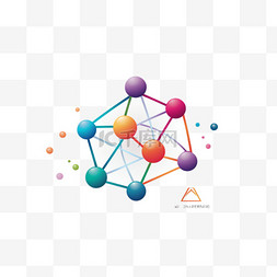 品牌匠字图片_分子标志。化学DNA分子科学结构原