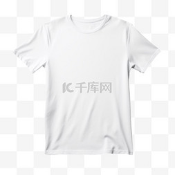 白色t恤图片_白色T恤样机，短袖T恤