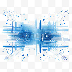 信息技术技术图片_蓝色明亮的技术背景