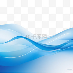 优雅曲线图片_优雅的蓝色背景，波浪形线条设计