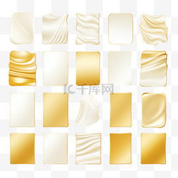 优质黄金色渐变色板大集