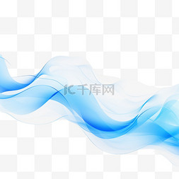 加减混合图片_透明背景上的蓝色波浪形