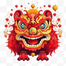 祈福新年图片_万事如意迎新年中式舞狮祈福舞蹈