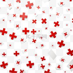 取消图片_多个不同的红十字
