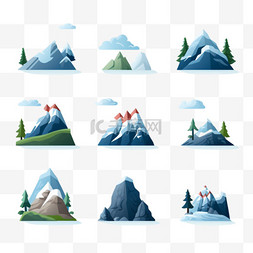 山石平面图标系列
