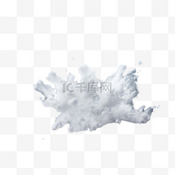 爆炸的效果图片_白色雪花爆炸粒子和雪花在透明的