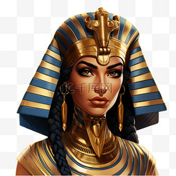 埃及图案图片_埃及真实女王免扣元素装饰素材