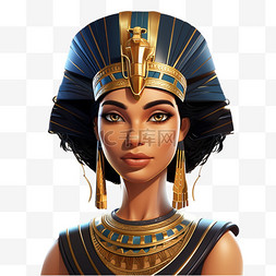 埃及图案图片_埃及写实女王免扣元素装饰素材