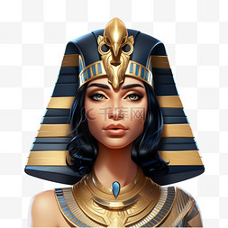 埃及特色女王免扣元素装饰素材