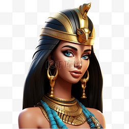 埃及漂亮女王免扣元素装饰素材