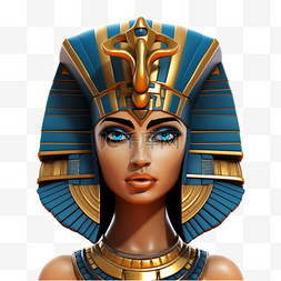 埃及图案图片_埃及卡通女王免扣元素装饰素材