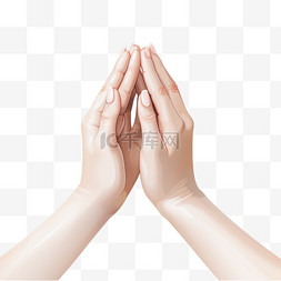 双手合十照片高清图片 true