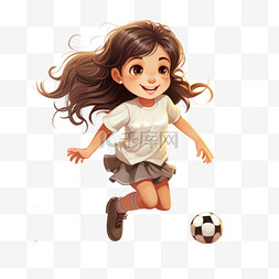 女孩足球踢球女足(48)